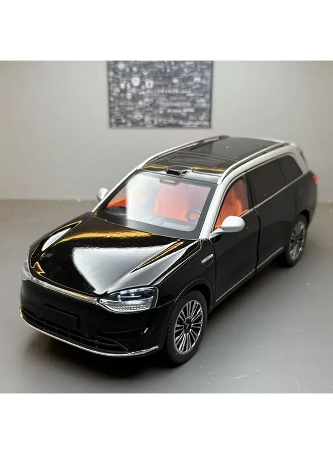 OK2193 Black 1 24 Scale Alloy Car Model Collectible Metal Vehicle Decoration Gift - Image 5